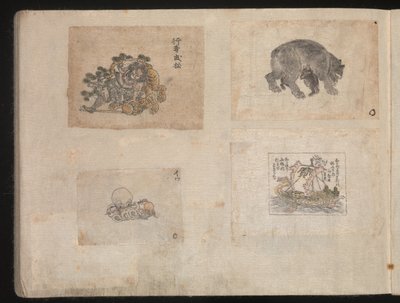 Miniaturní kresby pro řemeslníky od Katsushika Hokusai
