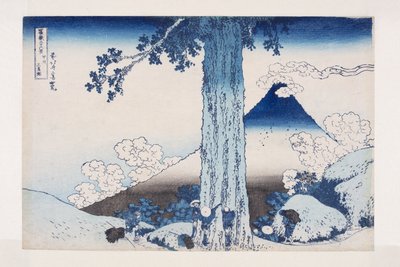 Mishima Pass in Kai Province (Koshu Mishima-goe) (colour woodblock print) od Katsushika Hokusai