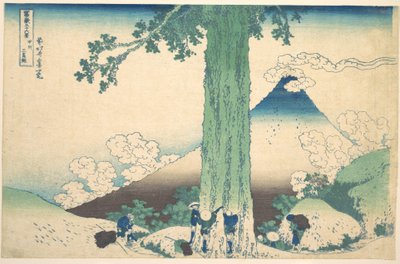 Průsmyk Mišima v provincii Kai (Kōshū Mišima goe), ze série „Třicet šest pohledů na horu Fudži“ (Fugaku sanjūrokkei) od Katsushika Hokusai