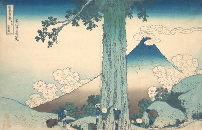Mishima Pass v provincii Kai Koshu Mishima goe, ze série Třicet šest pohledů ..., ca. 1830-32. od Katsushika Hokusai