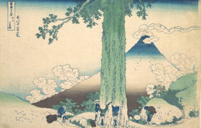 Mishima Pass v provincii Kai Koshu Mishima goe, ze série Třicet šest pohledů ..., ca. 1830-32. od Katsushika Hokusai