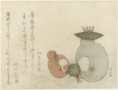 Opičí panenky od Katsushika Hokusai