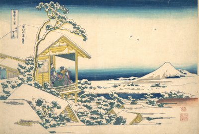 Také r lidé g a f hand r te S w at Koishikawa člen Edo Koishikawa sníh zítra, f m te s. .. .. , komár. 1830-32. od Katsushika Hokusai