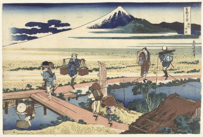 Nakahara v okrese Sagami Soshu Nakahara (titul na objektu) 36 pohledů na horu Fuji (název série) Fugaku sanjurokkei (název série na objektu) od Katsushika Hokusai