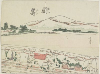 Okazaki, 1799-1802 od Katsushika Hokusai