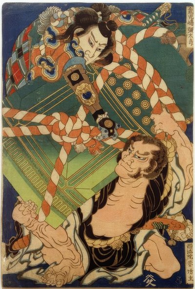 Onikojima yatarô a Seihôin akabôzu od Katsushika Hokusai