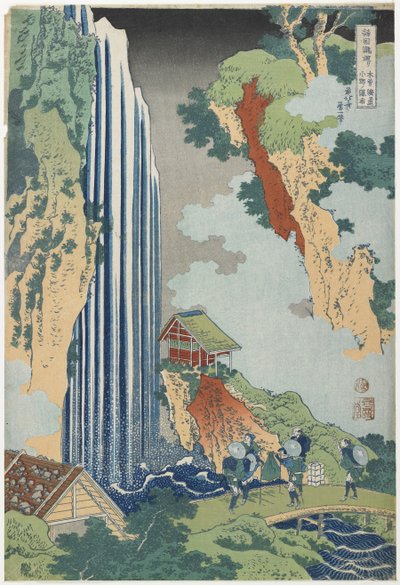 Ono Falls na Kiso Road, c. 1833 od Katsushika Hokusai