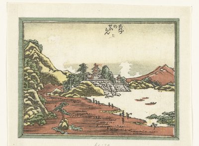 Odklízení po bouři v Awazu Awazu no seiran (název na objektu) Vyrytých osm pohledů na provincii Omi (název série) Doban Omi hakkei (název série) od Katsushika Hokusai