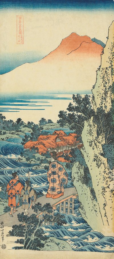 Tisk ze série „Skutečné zrcadlo čínských a japonských básní od Katsushika Hokusai