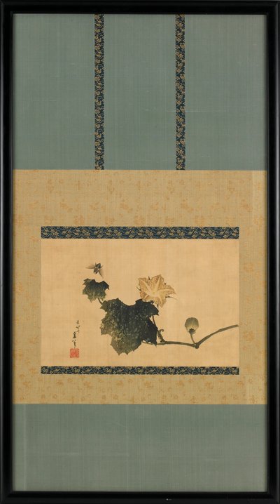 Pumpkin Vine and Horse Fly, ca. 1825-1833. od Katsushika Hokusai