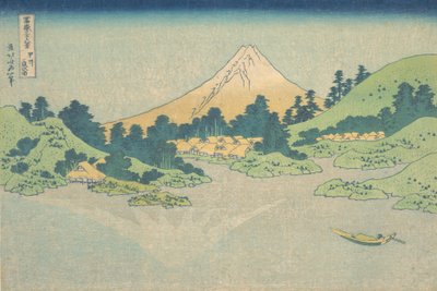 Odraz v jezeře v Misace v provincii Kai Koshu Misaka Suimen, ze série..., ca. 1830-3 od Katsushika Hokusai