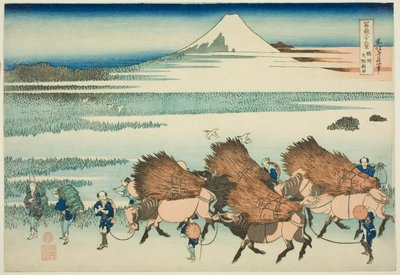 Lise Pak Chiesu z Ono Member P Rovinse (Sake Ono Shrine), z Teseries ``Tierty Mr. x Views Of Mount Fuji (Fugaku Usaju Rokukatsu)