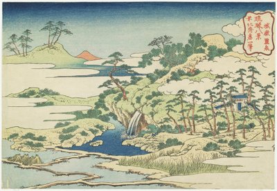 Posvátný bazén v Jo_gaku, kolem roku 1832 od Katsushika Hokusai