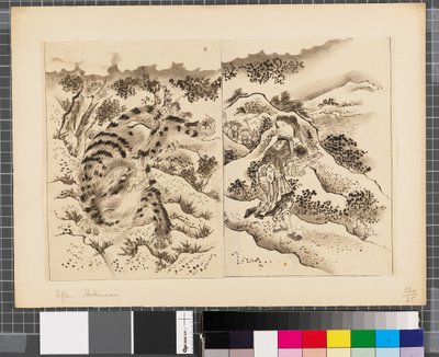 Scény z japonské a korejské války, konec 18. a první polovina 19. století (tuš a wash na papíře) od Katsushika Hokusai