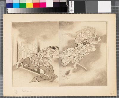Scény z japonské a korejské války, konec 18. a první polovina 19. století (tuš a wash na papíře) od Katsushika Hokusai