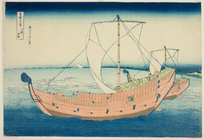 Sea Lane u provincie Kazusa (Kazusa no kairo), ze série „Třicet šest pohledů na horu Fuji (Fugaku sanjurokkei)“ od Katsushika Hokusai