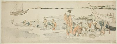 Sběr měkkýšů od Katsushika Hokusai
