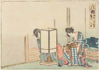 Shono, ze série „Padesát tři stanic Tokaidské dálnice“, po roce 1804 (barevný dřevotisk) od Katsushika Hokusai