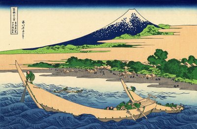 Shore of Tago Bay, Ejiri at Tokaido, c.1830 (dřevěný tisk) od Katsushika Hokusai