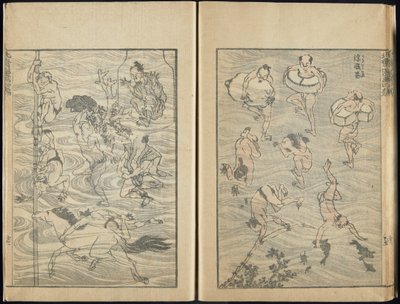 Sketchbook, 1816 (dřevěný tisk) od Katsushika Hokusai
