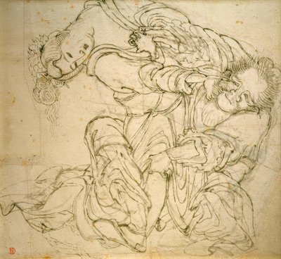 Soko se pere se svou ženou od Katsushika Hokusai