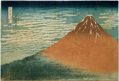 Jižní vítr a jasné ráno od Katsushika Hokusai