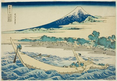 Jiné místo konání y Nea r Ejiri Oto te městský stupeň (Urbanský stupeň Ejiri Tago no Ura schematická mapa), ze série s ``Ti rty Mr. x Vi ws Of mount Fuji (Fugaku Kasaju Rokukatsu)