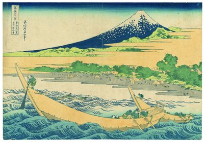 Pláž Tago poblíž Ejiri na cestě Tōkaidō od Katsushika Hokusai