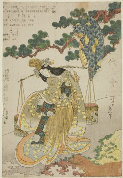 Brine Maiden od Katsushika Hokusai