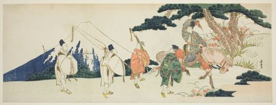 Východní cesta slavného básníka Ariwary a Narihiry od Katsushika Hokusai