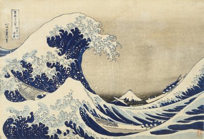 Velká vlna u Kanagawy, kolem roku 1830 (dřevěný tisk) od Katsushika Hokusai
