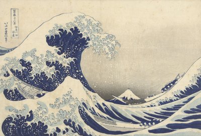 Velká vlna u Kanagawy, asi 1830 (dřevoryt) od Katsushika Hokusai
