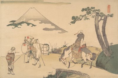 Vrchol hory Fuji, ca. 1800. od Katsushika Hokusai