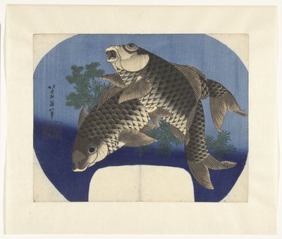 Dva kapři od Katsushika Hokusai