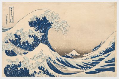 „Pod vlnou u Kanagawy“, ze série „Třicet šest pohledů na horu Fudži“ od Katsushika Hokusai