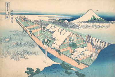 Ushibori v provincii Hitachi Joshu Ushibori, ze série Třicet šest pohledů na ..., ca. 1830-32. od Katsushika Hokusai