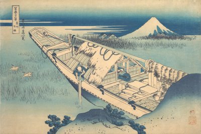 Ushibori v provincii Hitachi Joshu Ushibori, ze série Třicet šest pohledů na ..., ca. 1830-32. od Katsushika Hokusai