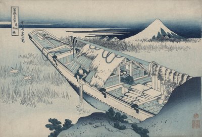 Ushibori v provincii Hitachi, ze série Třicet šest pohledů na horu Fuji od Katsushika Hokusai