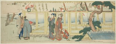 Prohlížení votivních obrazů od Katsushika Hokusai