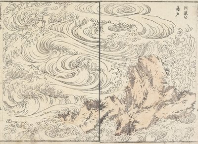 Whirlpool v Awa, 1817 od Katsushika Hokusai