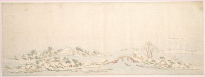 Zimní krajina od Katsushika Hokusai