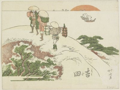 Jošida, 1799-1802 od Katsushika Hokusai