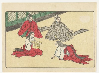 dvořané The Big Tail (název série) od Kawanabe Kyosai