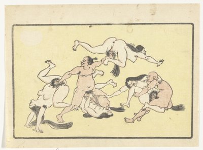 Orgie The Big Tail (název série) od Kawanabe Kyosai