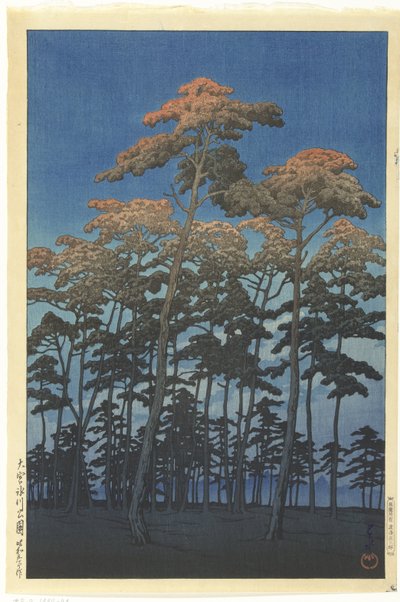 Člen Hikawa Park Omiya od Kawase Hasui