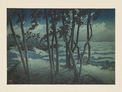 Hinomisaki, Izumo, ze série „Cestovní suvenýry, třetí série“ od Kawase Hasui
