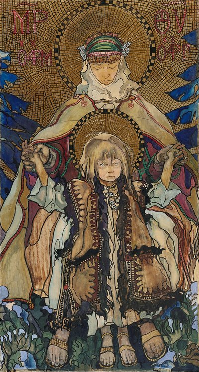 Hutsulská Madonna od Kazimierz Sichulski