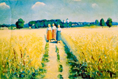 Tři ženy na cestě, po roce 1927 od Kazimir Severinovich Malevich