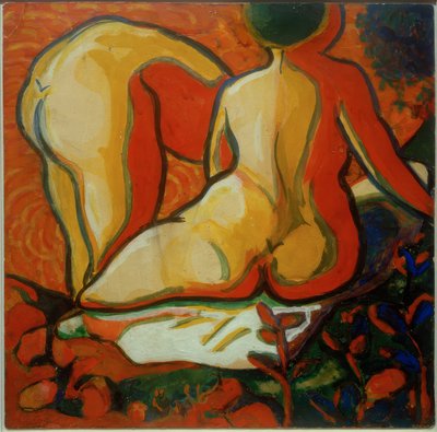 Pohled zezadu na koupající se od Kazimir Severinovich Malevich