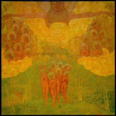 Triumf nebe (návrh pro fresku) od Kazimir Severinovich Malevich